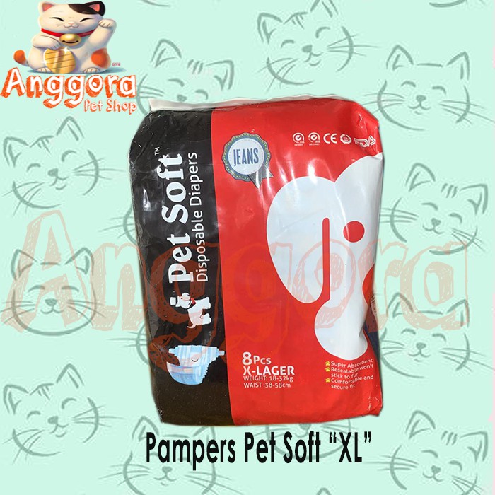 Pampers untuk Kucing Anjing PET SOFT All Size