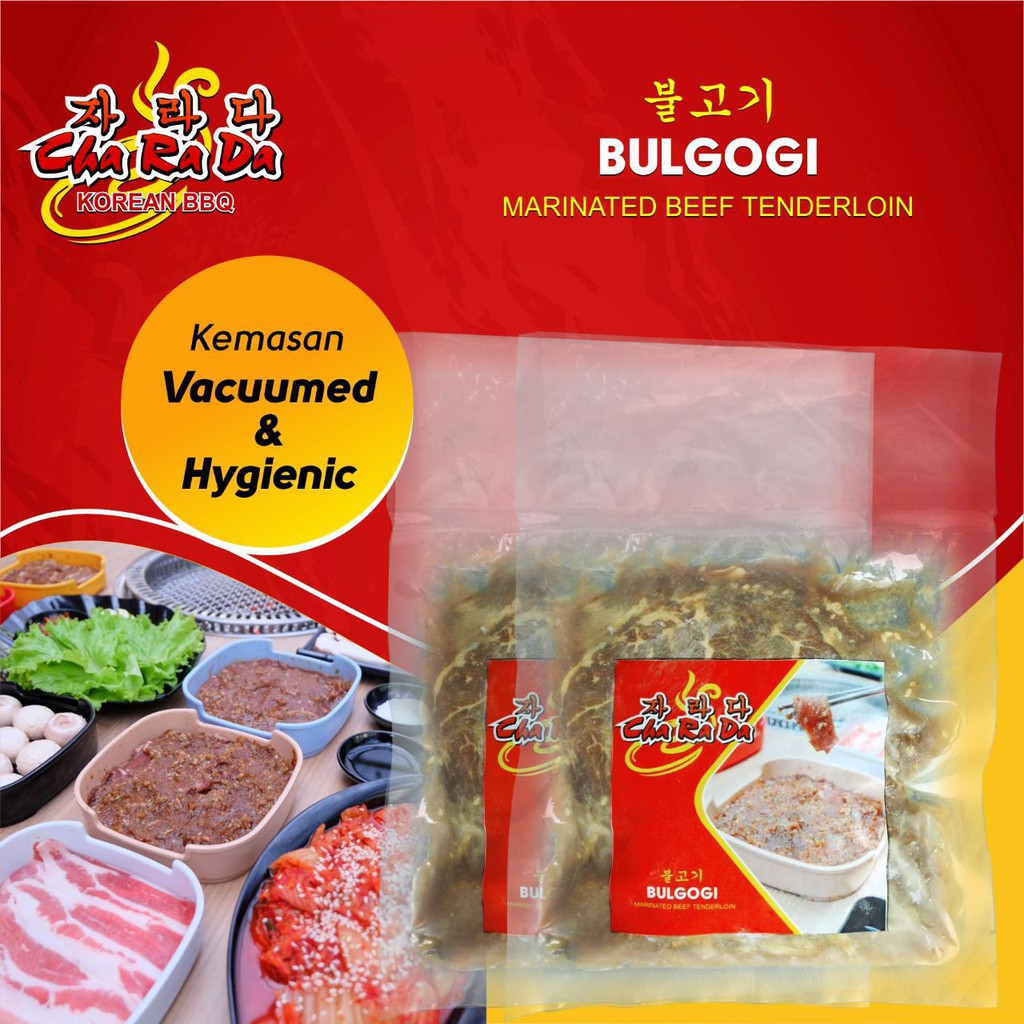 Daging Sapi Bulgogi Tenderloin Bumbu Korea Bbq Slice Charada Shopee Indonesia