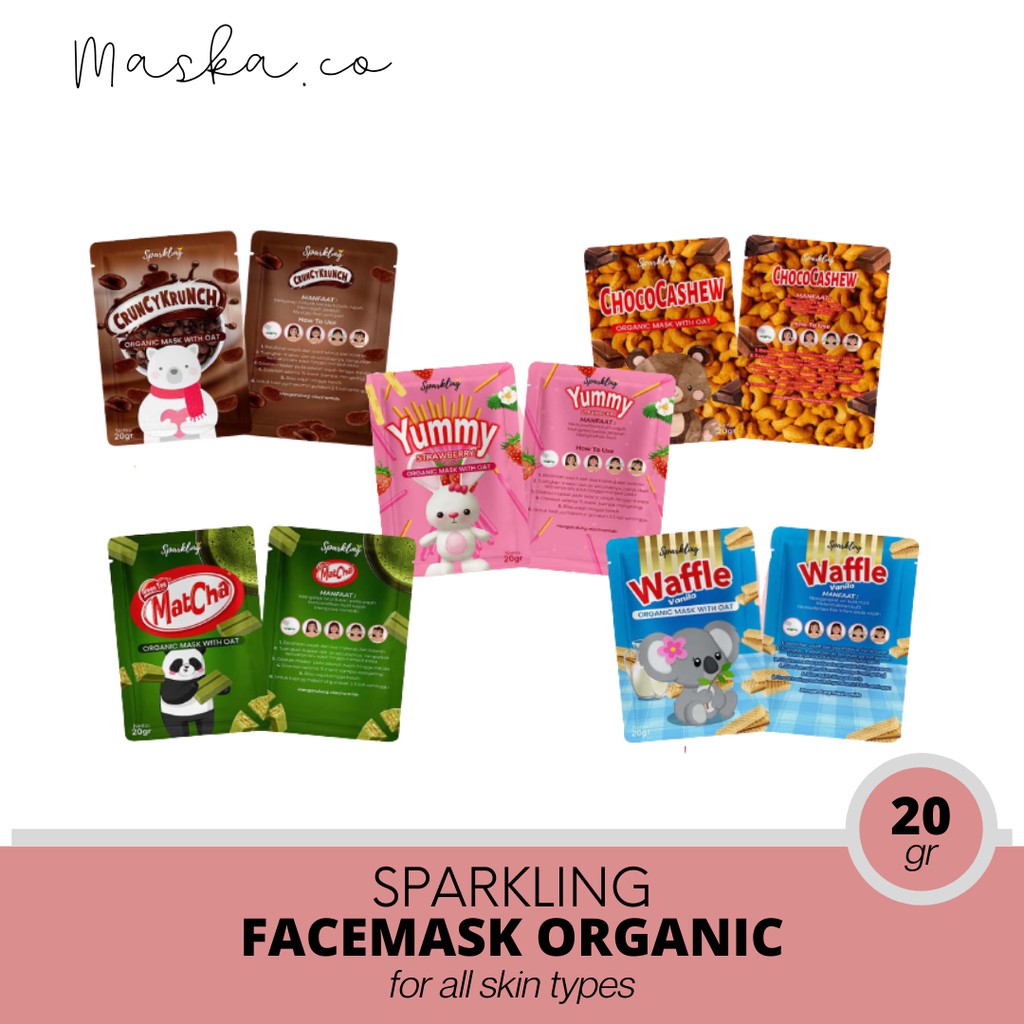 [DISTRI] (BUY 1 FREE 1 GIFT) SPARKLING MASKER ORGANIK SNACK