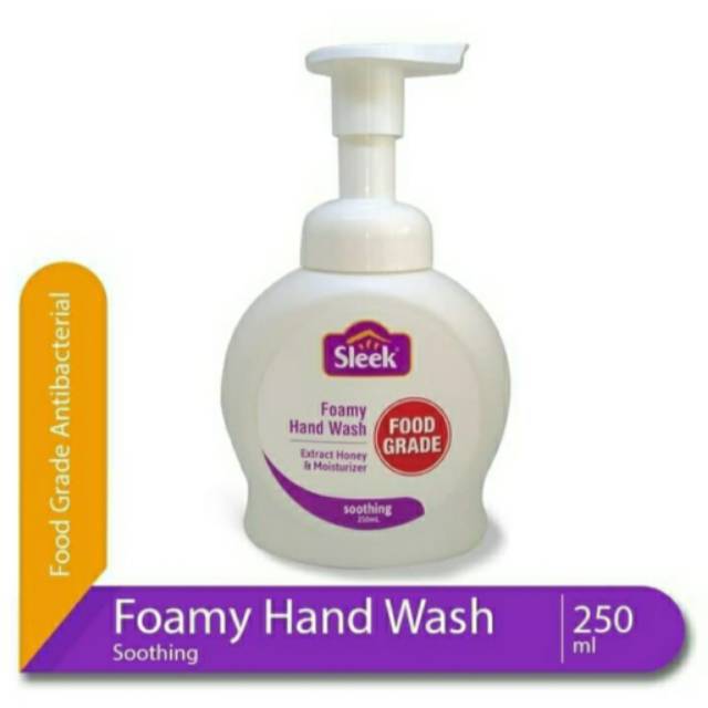 Sleek Foamy Hand Wash Botol 250 ml Anti Bakterial Moisturizer Cegah Covid-19