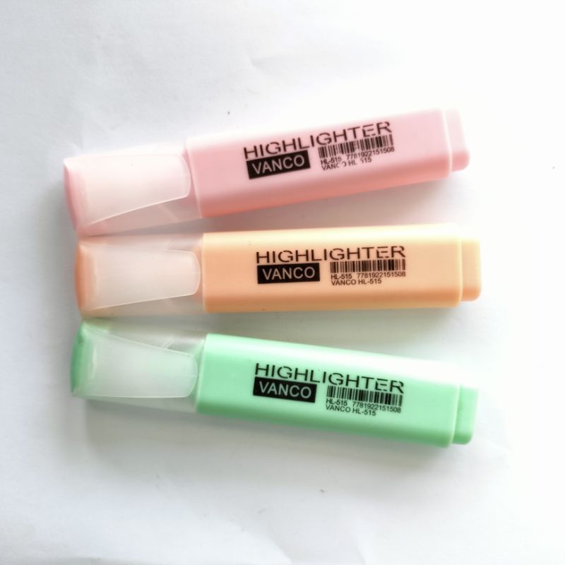 Stabilo Highlighter Set Vanco Warna Pastel HL-515