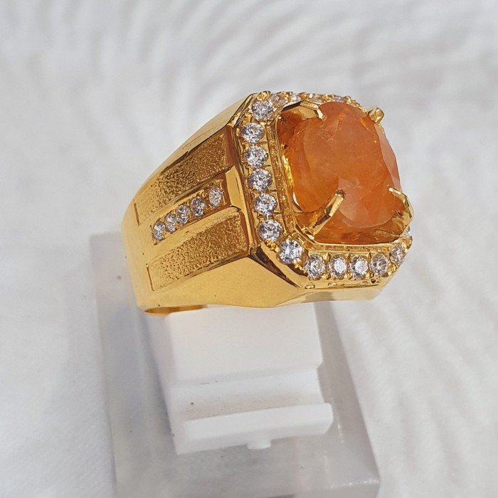 cincin pria laki yellow safir emas 70% 700 70 % variasi 1