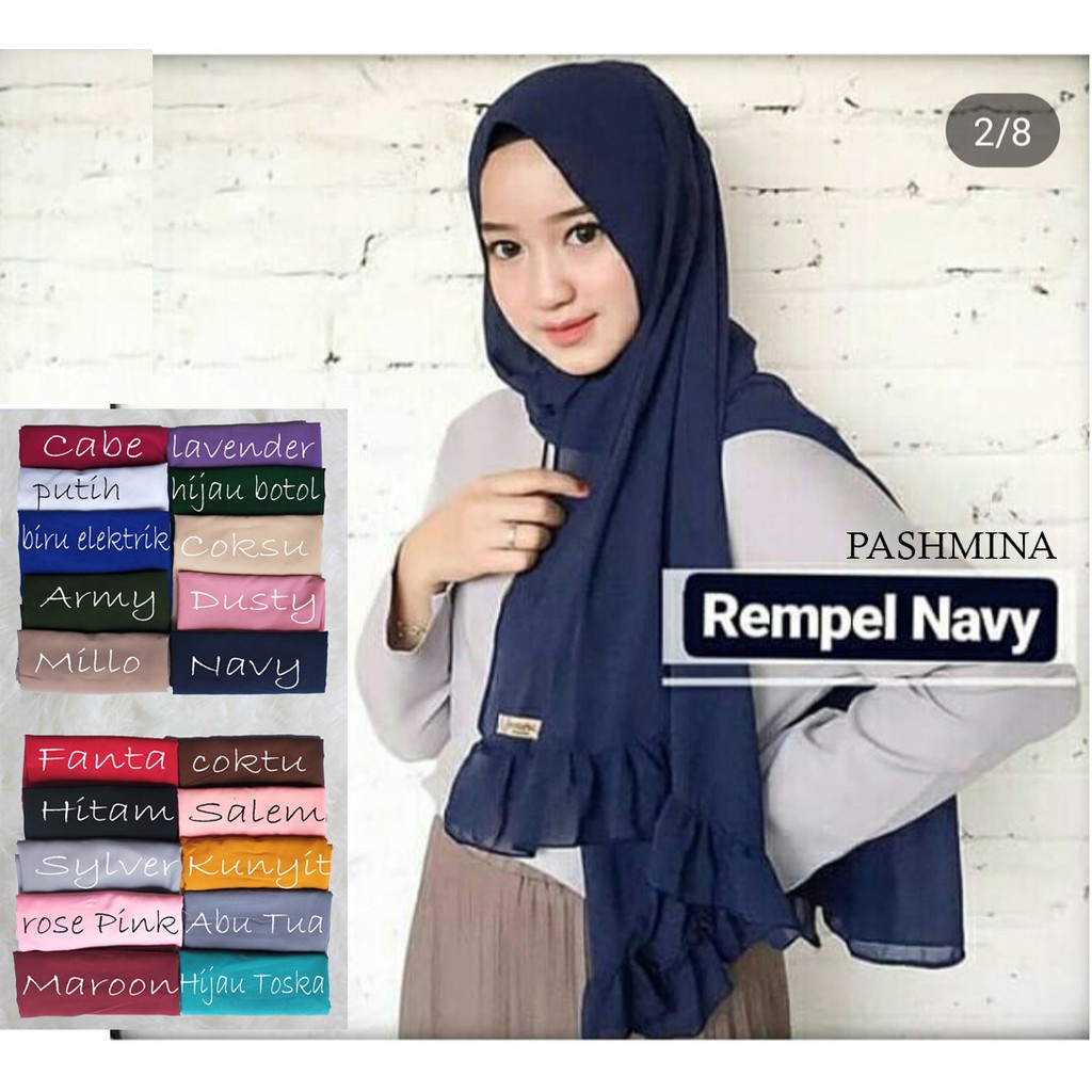 Jilbab Pashmina Sabyan Rempel Diamond Italiano Hijab Khimar Bergo Kerudung Eva 20 Warna Harga Grosir Shopee Indonesia