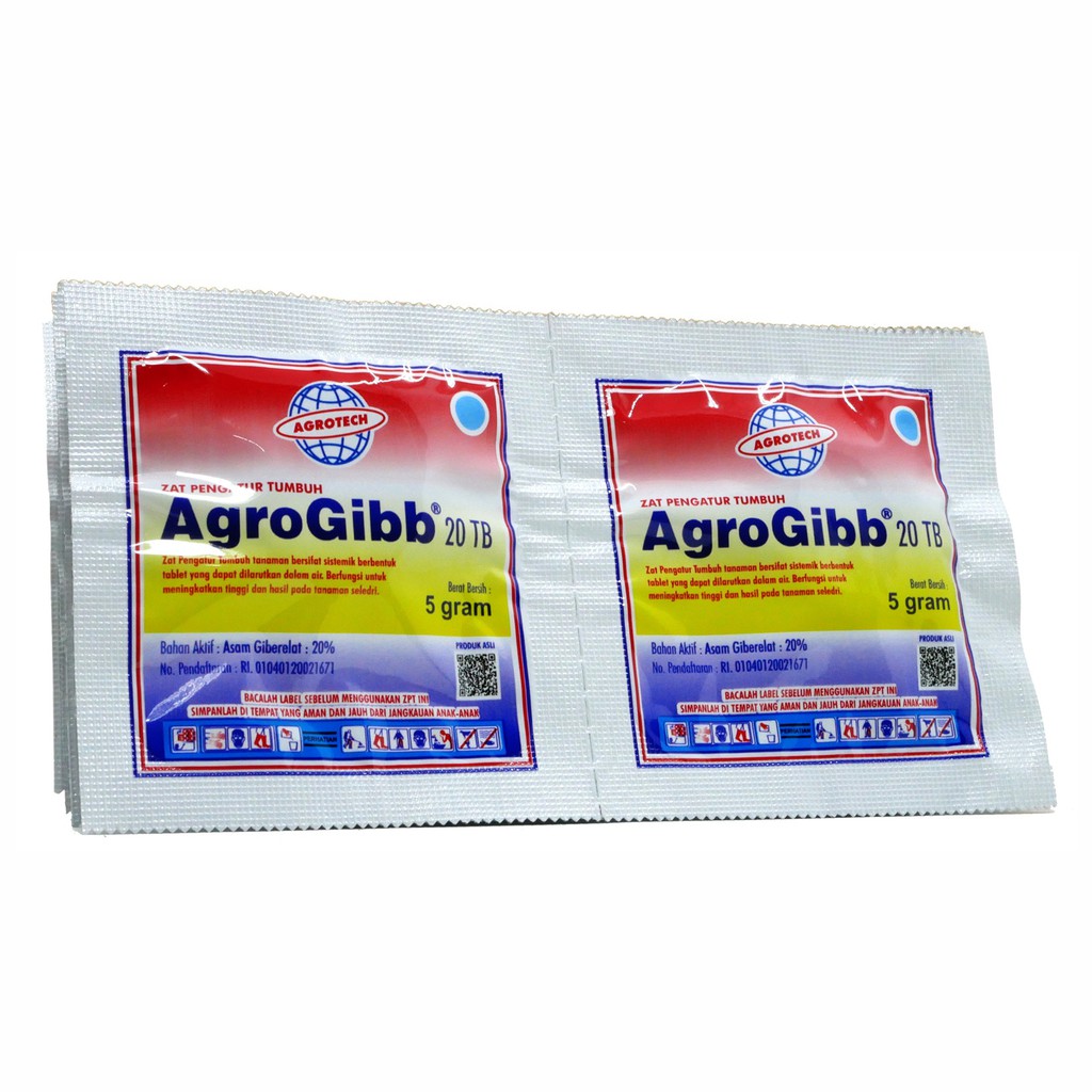 Zat Pengatur Tumbuh, ZPT, Plant Growth Regulator AGROGIBB 20TB 5g