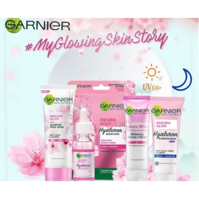 PAKET C GARNIER SAKURA WHITE  )