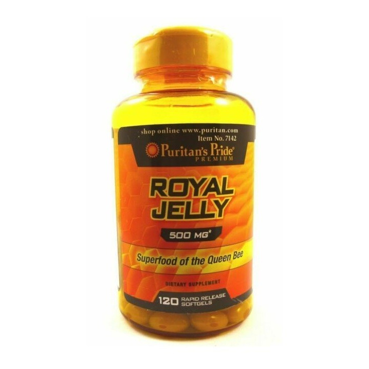 Puritan Puritans Royal Jelly Jely 500mg 500 mg Puritan's Kalsium 120 s