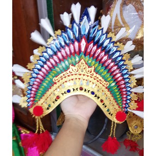 Gelungan Janger / Mahkota Hias Tari Bali Bahan Kulit  Shopee 