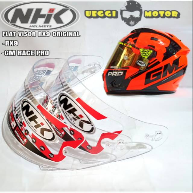 Flat visor Nhk Rx9 Paket Ganteng original