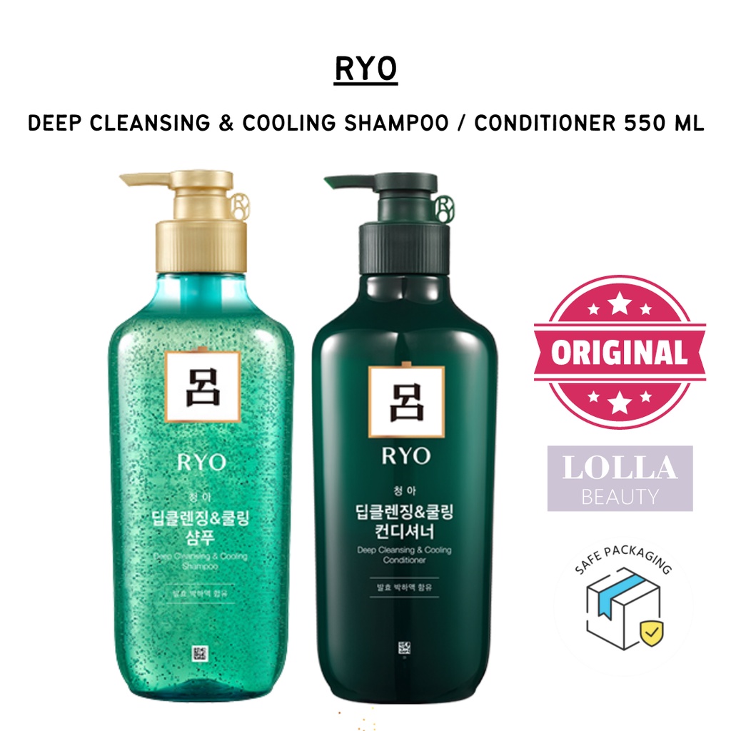 RYO - Scalp Deep Cleansing &amp; Cooling Shampoo / Conditioner 550 ml