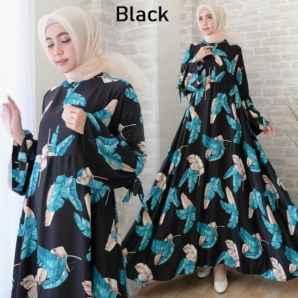 HOPYLOVY - Maxi Dress Amixa bahan Rosemary