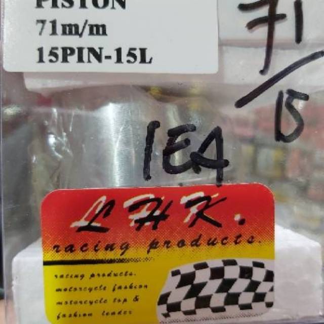 Piston LHK 71 pen pin 15 mm original LHK plus ring seher komplit