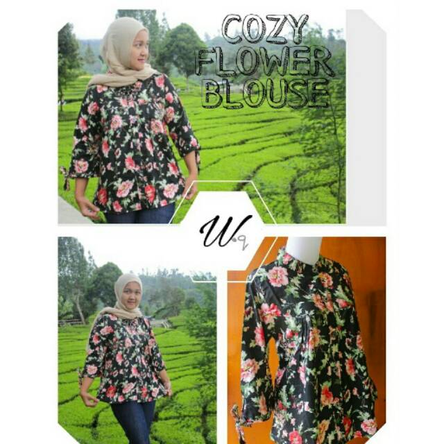 cozy flower blouse