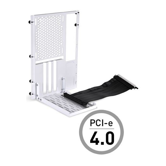 LIAN LI O11DMINI-1W.40 WHITE (FOR LIAN LI O11 DYNAMIC MINI) Premium PCI-E x16 4.0 Extender Riser Cab