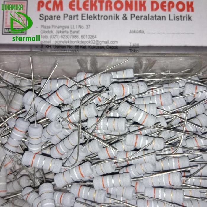 Resistor 0.39 0.39Ohm R39 Ohm 2Watt 2 Watt 0R39 Toleransi 5% Pcmelebik54 Murah