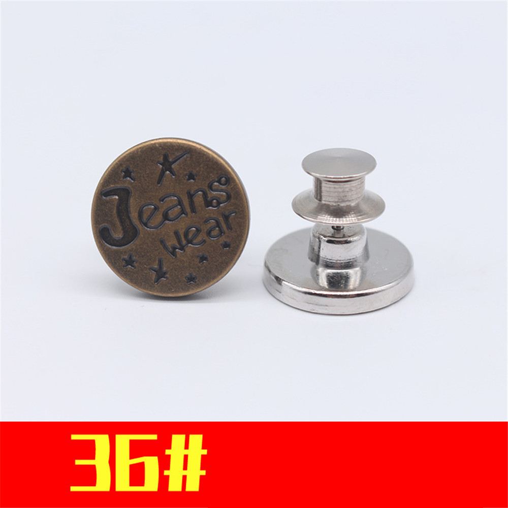 【TERSEDIA &amp; COD】2PCS Kancing Bahan Metal Ukuran 17mm Untuk Aksesoris Pakaian