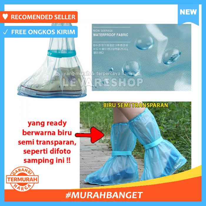 Rain Shoes Cover Jas Hujan Sepatu Anti Air (Setinggi Boots) Size Xxl