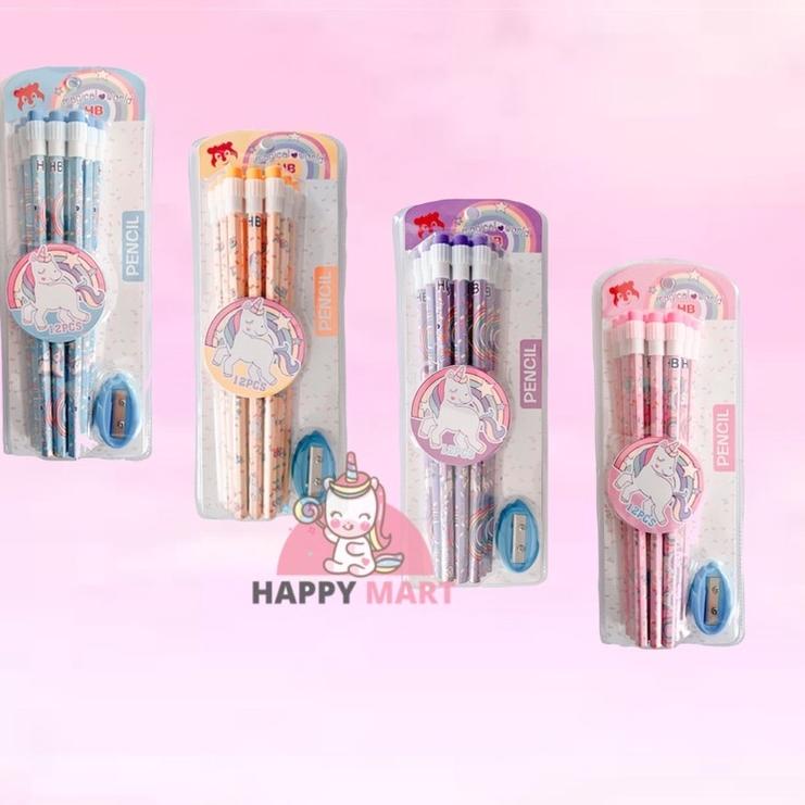 

Murah Hemat Pensil batang unicorn isi 12 pcs