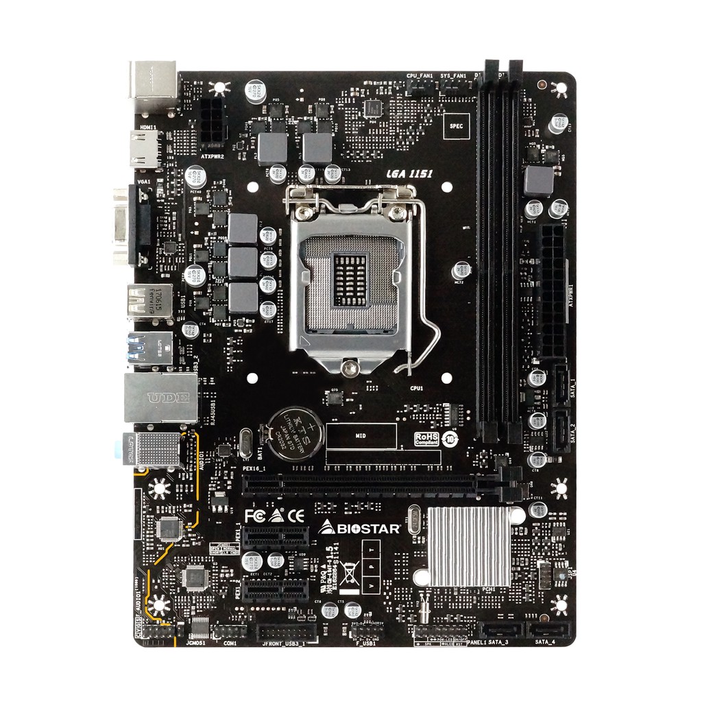 BIOSTAR Motherboard H310MHP Intel H310 LGA1151 DDR4 MICRO ATX