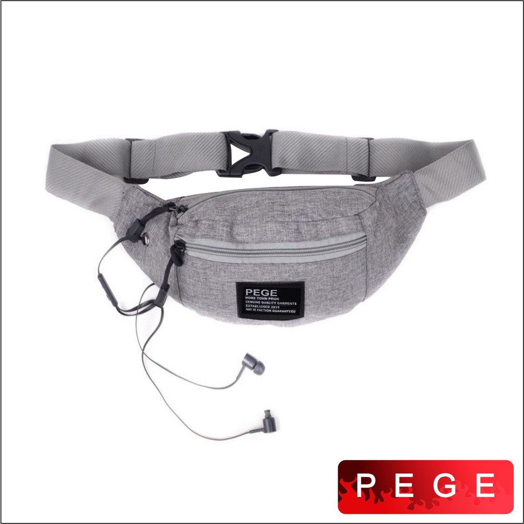 Tas Waistbag Unisex Pria Wanita Original Tas Pinggang Denim Selempang Kasual Distro - PG - 8865