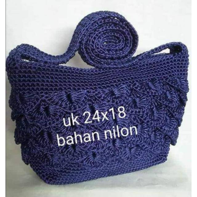 Tas rajut sisik selempang /tas rajut murah/tas rajut jogja