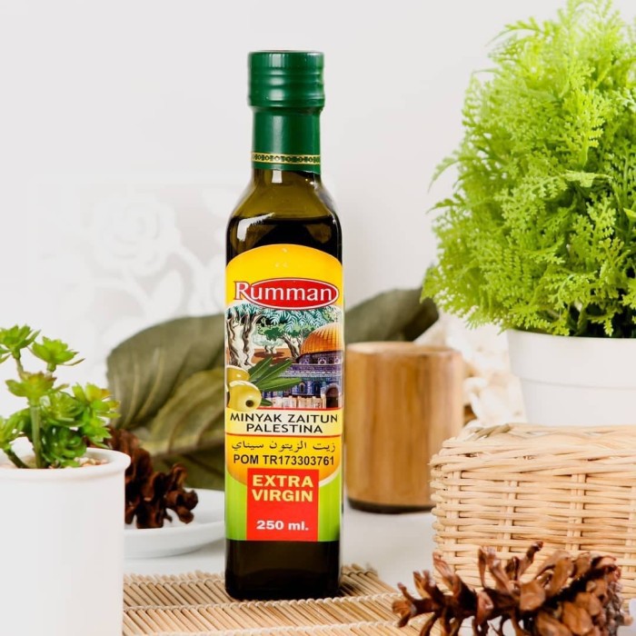 

Minyak Zaitun Palestina Rumman 250 ml Extra Virgin Olive Oil | Zaitun Oil Palestin Rumman BPOM
