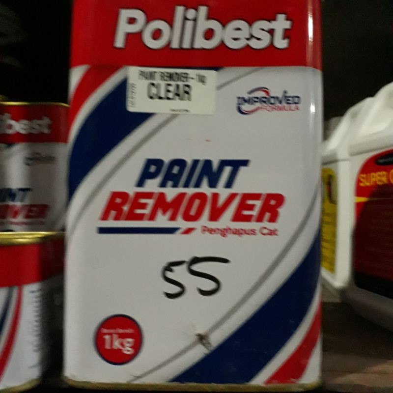 

polibest paint remover clear penghilang cat 1 kg