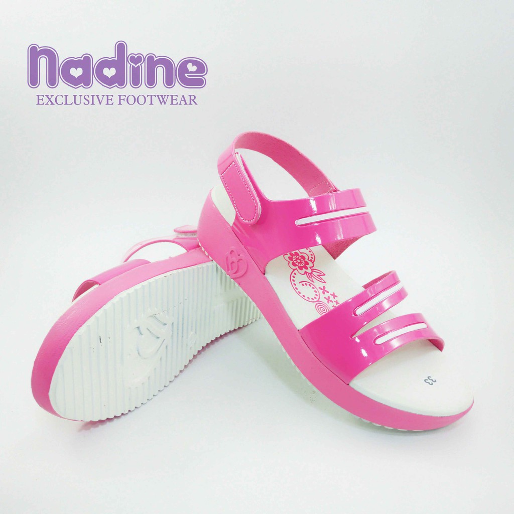 Nadine Sandal Let Anak Wedges 31 - 35 Hak 3 Cm Tali Perempuan Casual Fashion Cewek Slop N05