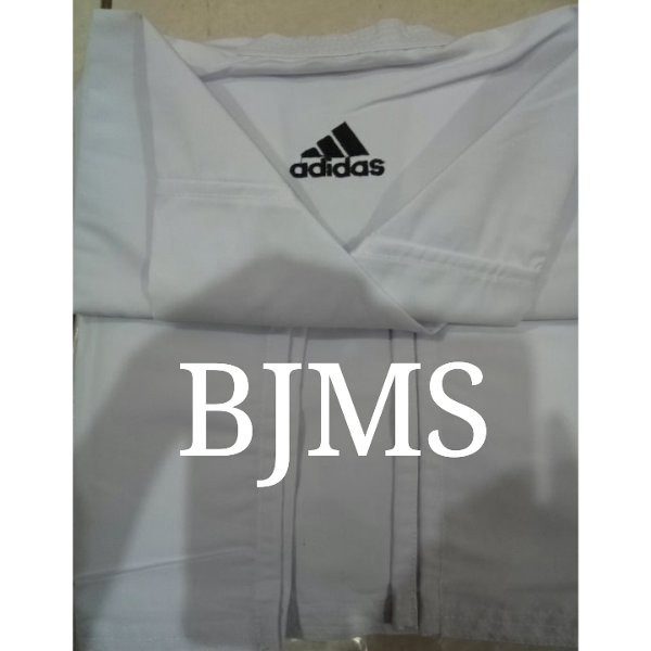 BO_       Setelan Baju Dobok Dogi Karate Adidas Dewasa Putih dan Sabuk