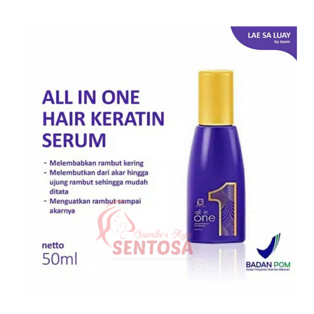 Lae Sa Luay All In One Hair Keratin Serum / Hair Tonic / Serum Rambut / Hair Treatment 50ml