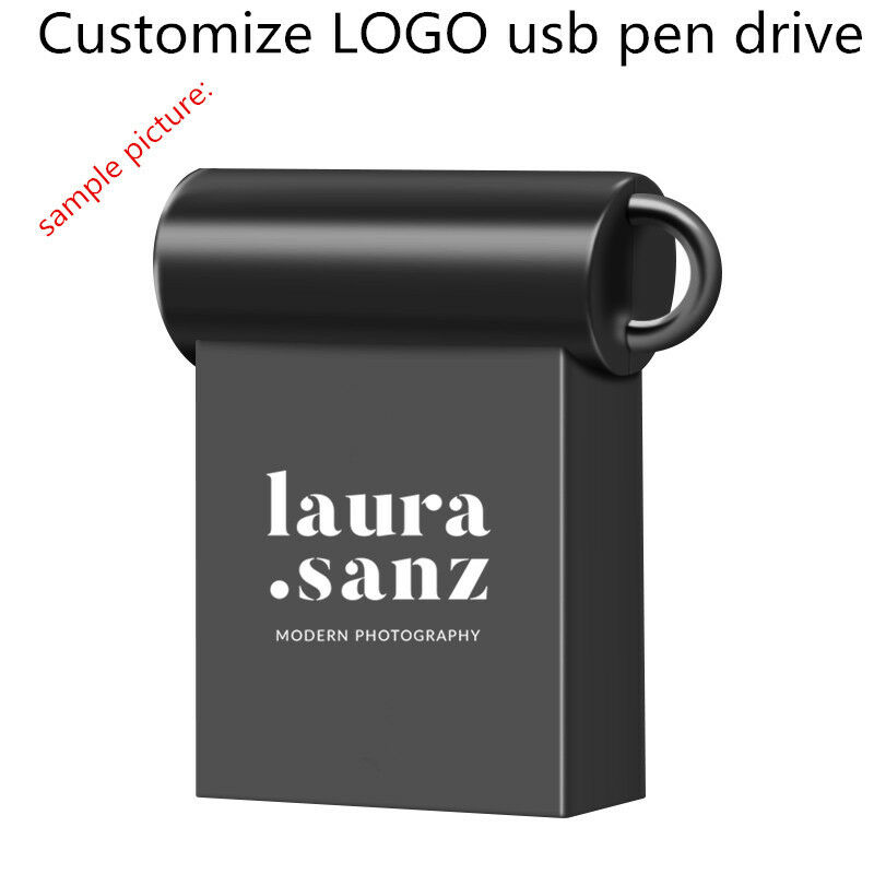 Metal USB2.0 pendrive 1GB 8GB 16GB 32GB 64GB 128GB flash drive LOGO custom made