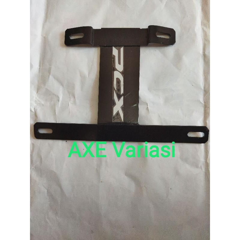 dudukan bracket plat no honda pex lokal all-breke plat kumis pox 150 lokal