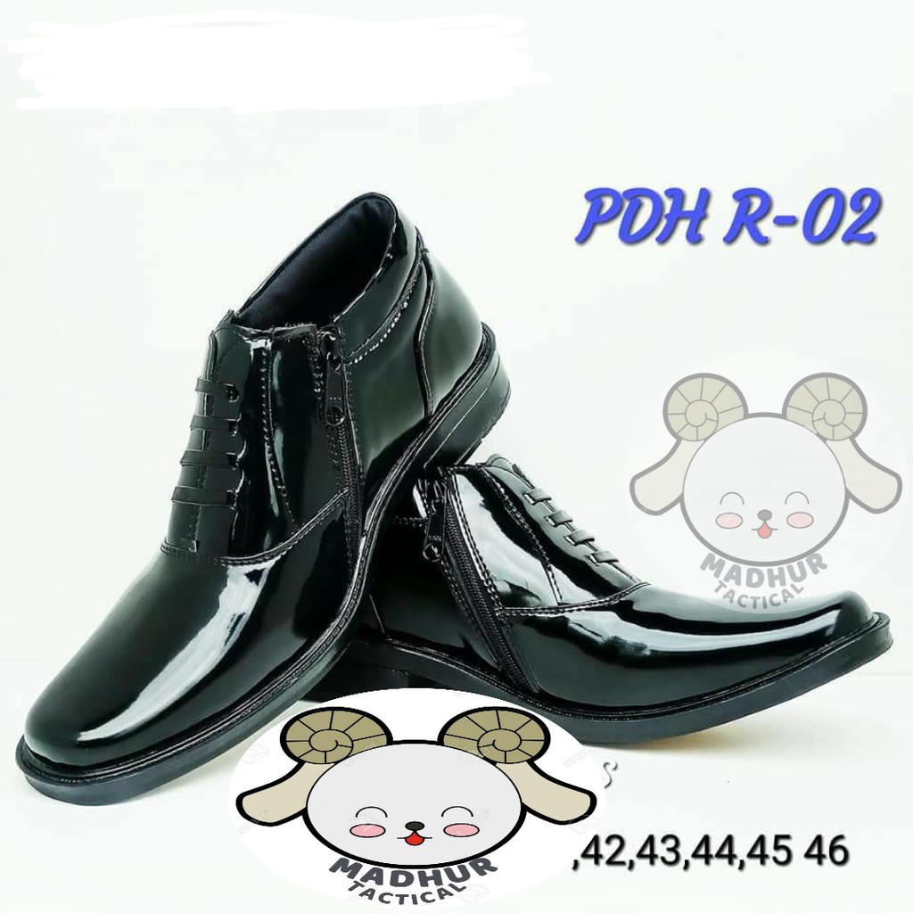 Sepatu PDH Kilap TNI POLRI Sepatu PDH 02 Sepatu PDH Security Satpam