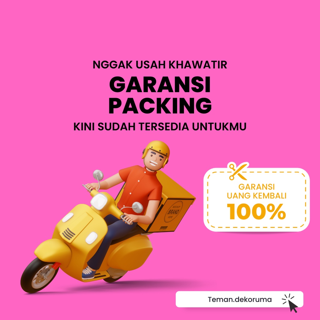 Garansi Packing 100% uang Kembali