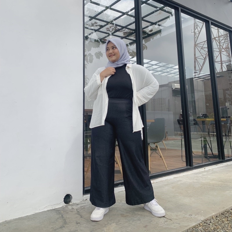 kulot jumbo | Celana jumbo denim