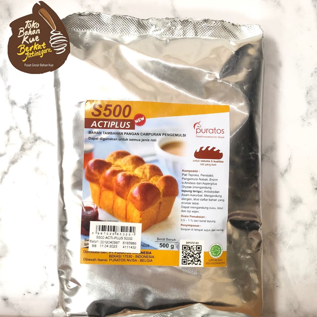 

BREAD IMPROVER S500 PURATOS KEMASAN 500 GR / PENGEMBANG ROTI / CTN ( 20 PCS)