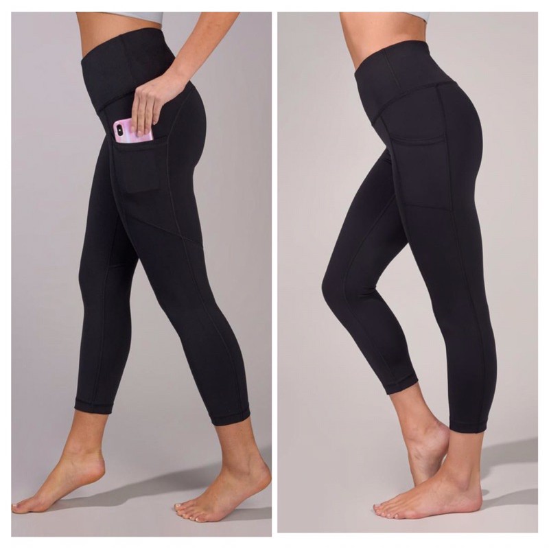 Kappa Black Sport Legging Celana Olahraga Wanita Branded