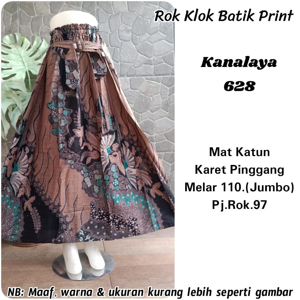 (Dijamin RealPict) Rok Batik original Pekalongan garansi harga termurah Rok Klok Modern By BellaQ-Kanalaya 628