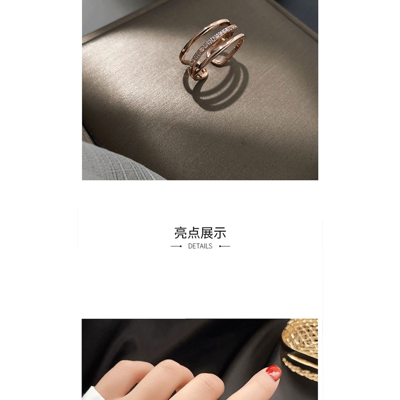 Cincin Wanita in Trendi tidak memudar fashion wanita special interest desain Indeks hadiah untuk pac