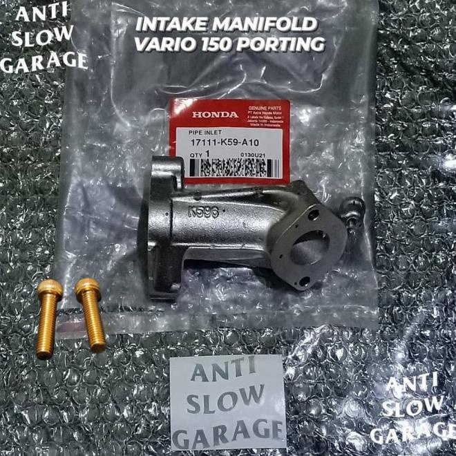 Intake Manifold Vario 150 Porting Untuk Vario 125/Beat/Scoopy/Vario 11