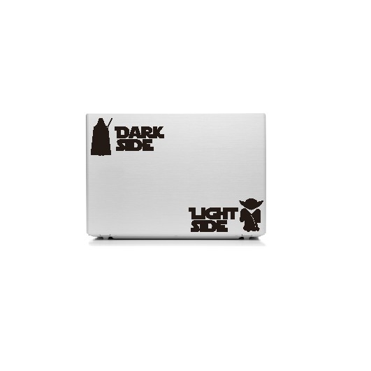 Stiker Laptop Starwars Dark Light Aksesoris Skin HP Garskin Cutting Sticker Mac Asus 14 15 inch