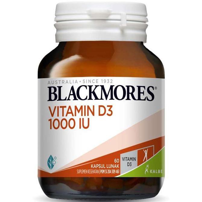 Blackmores Vitamin D3 1000iu 1000 IU isi 60 Kapsul 60caps / Bio D3 IU isi 30 Kapsul 30caps - Multivitamin Suplemen Daya Tahan Tubuh