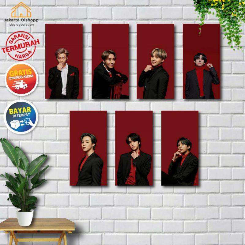 [COD] Poster Kayu BTS KPOP/Walldecor/Pajangan dinding/dekorasi/Homedecor/Army/Bangtanboys/Wallpaper