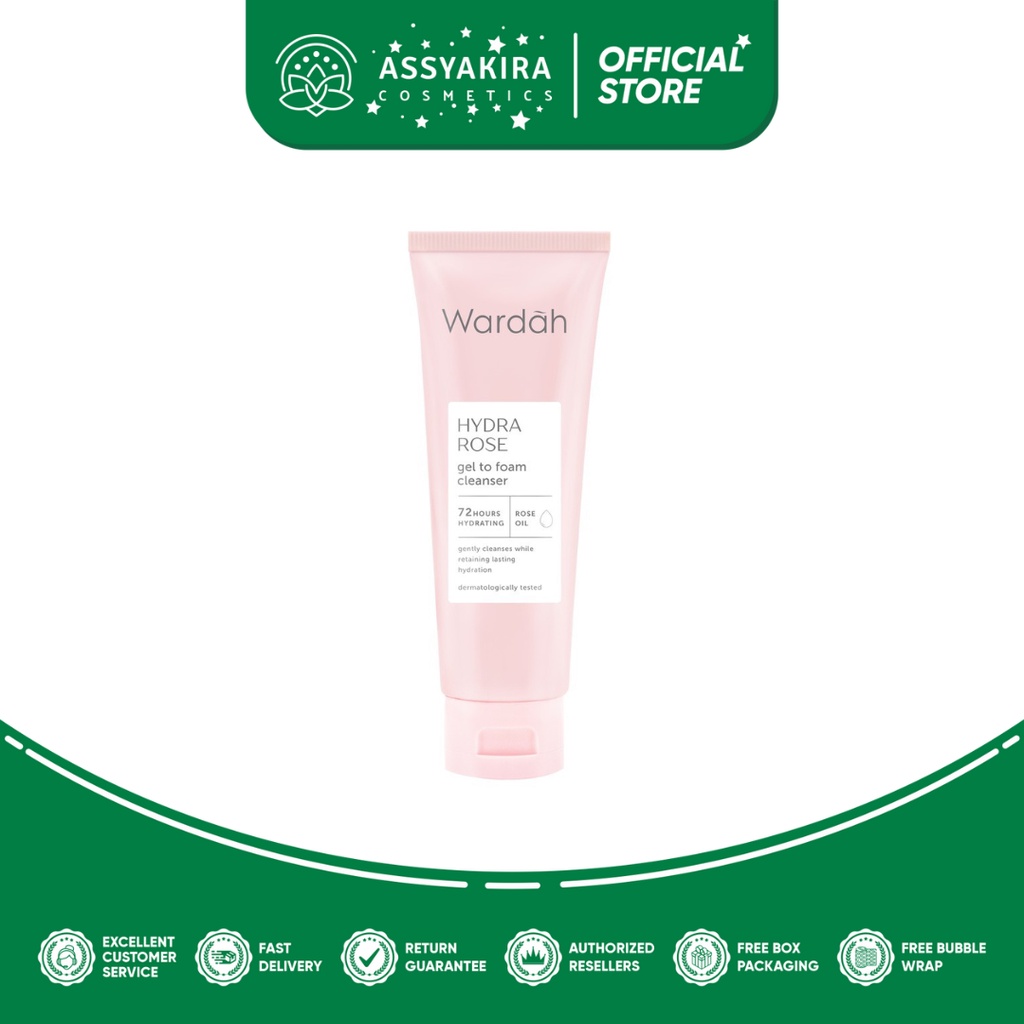 Wardah Hydra Rose Gel to Foam Cleanser 100ml