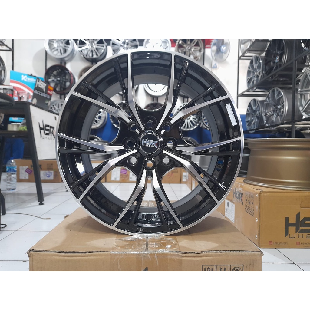 Pelek racing variasi modif ring 15 hsr umi original pcd 4x100 4x1143 velg brio agya sigra avanza