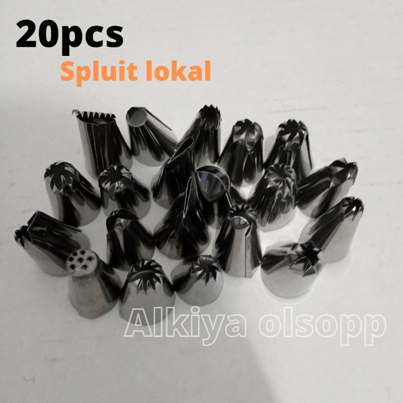 Alat dekorasi kue 20pcs splut lokal