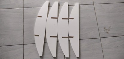 Dekorasi Dinding Bentuk Pagar Minimalis Floating Shelves | Massironi Hiasan Ambalan Dinding