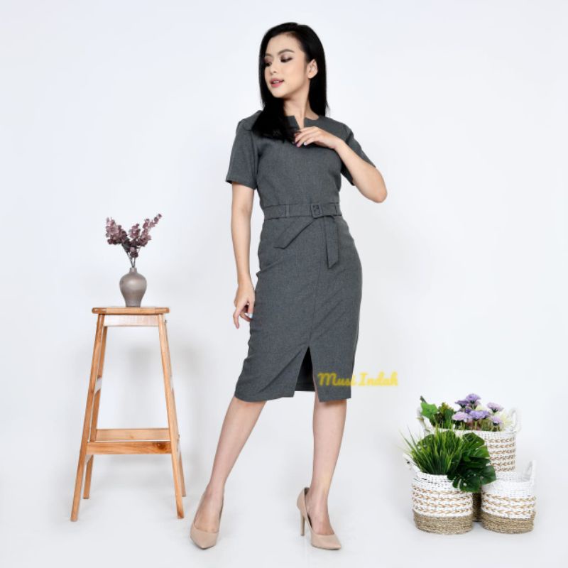 Dres Kerja Wanita Dres Wanita Formal Kantor Premium