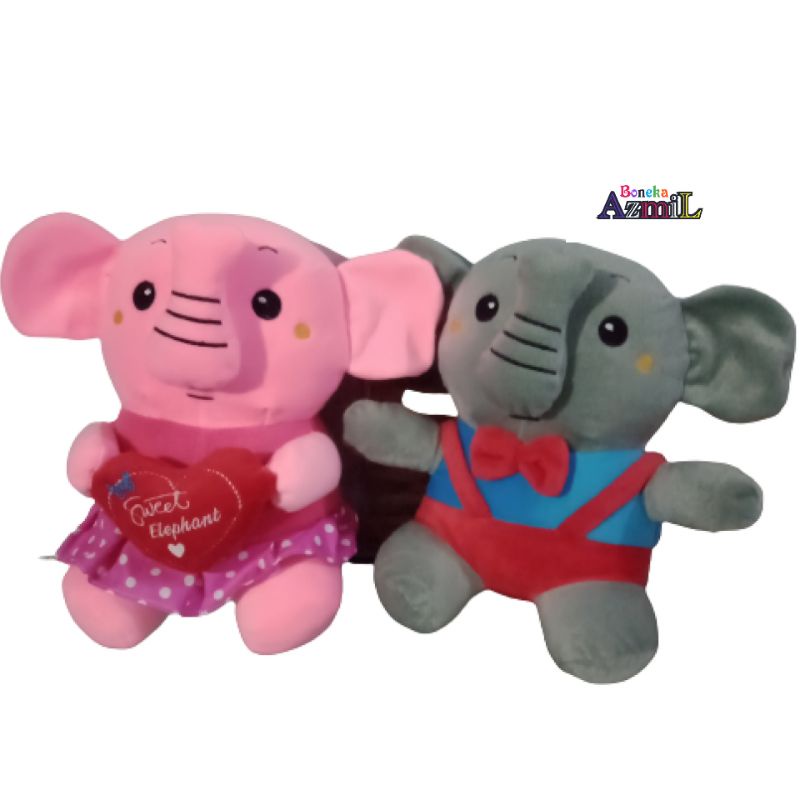 Boneka gajah sweet love size L