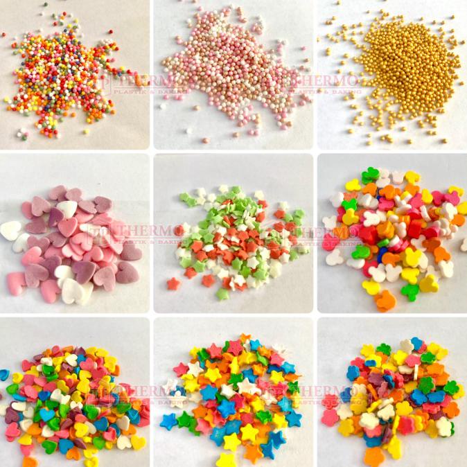 

Big Sale (50 gr) Sprinkle Spikel Trimit Springkel Hiasan Kue Tabur Confetti - 4.Love PinkUngu Promo
