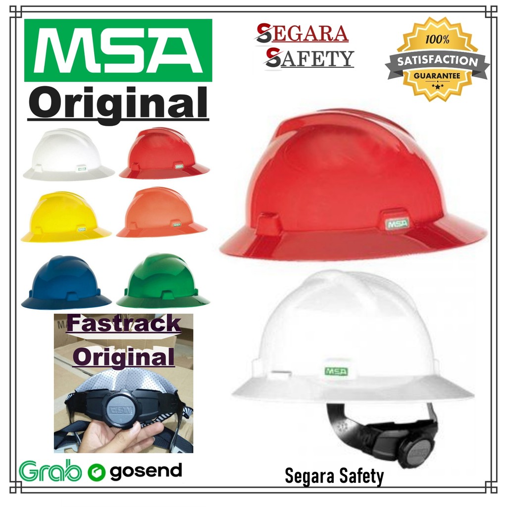 Helm Safety MSA Full Brim Original Fastrack